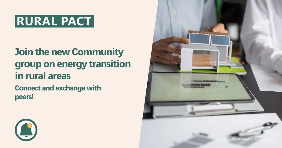 New Community Group on Energy Transition in Rural Areas Now Live on the Rural Pact Platform